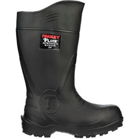 TINGLEY RUBBER Flite® Knee Boot, Size 8, 15"H, Composite Toe, Chevron-Plus® Outsole, Black 27251.08